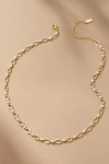 By Anthropologie Circle Link Crystal Necklace