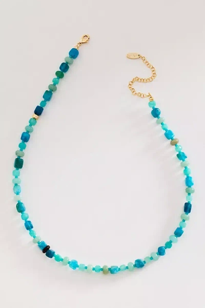 By Anthropologie Citrus Beaded Necklace In Pink