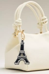 By Anthropologie City Collection Beaded Bag Charm In Black