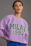 By Anthropologie City Sweatshirt In Purple