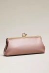 By Anthropologie Claire Vegan-leather Turnlock Clutch In Pink