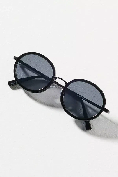 By Anthropologie Classic Circle Sunglasses In Black
