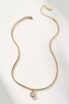 By Anthropologie Classic Crystal Necklace In Gold