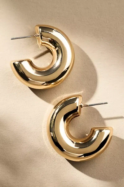 By Anthropologie Classic Small Hoop Earrings In Gold