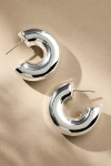 By Anthropologie Classic Small Hoop Earrings In Silver
