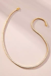 By Anthropologie Classic Tennis Necklace In Yellow