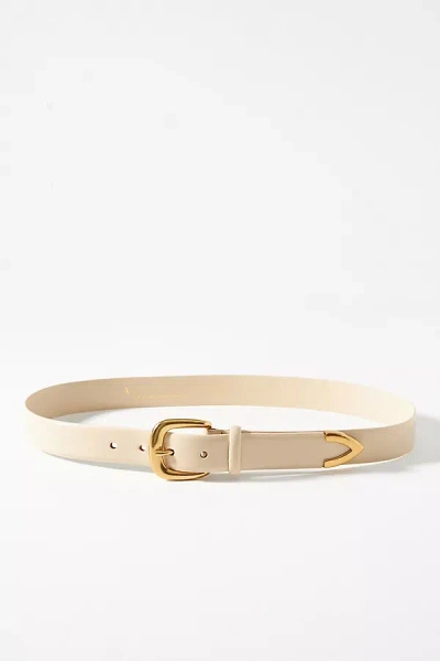 By Anthropologie Clean Western Belt In Beige