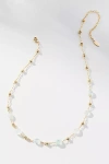 By Anthropologie Clear Bead Necklace In Transparent