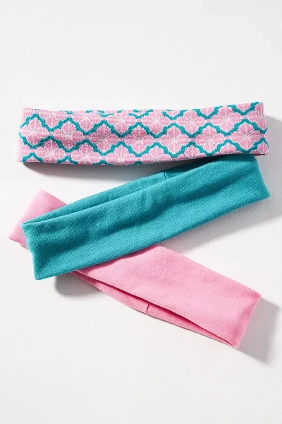 By Anthropologie Clove Stretch Headbands, Set Of 3 In Pink