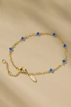 By Anthropologie Clover Chain Wrap Bracelet In Blue