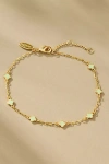 By Anthropologie Clover Chain Wrap Bracelet In Green