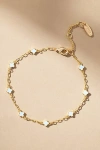 By Anthropologie Clover Chain Wrap Bracelet In Blue
