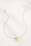 By Anthropologie Clover Icon Pendant &14k Gold-plated Chain Necklace In Gold
