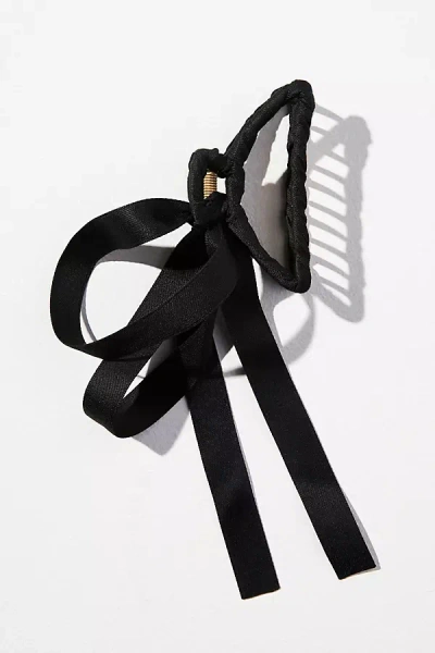 By Anthropologie Bow Hair Claw Clip In Black