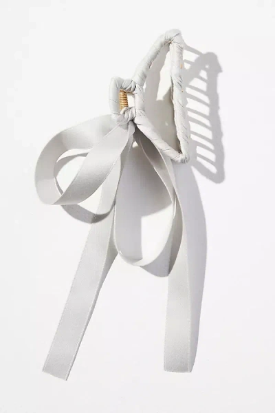 By Anthropologie Clubhouse Bow Hair Claw Clip In Grey