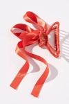 By Anthropologie Clubhouse Bow Hair Claw Clip In Orange