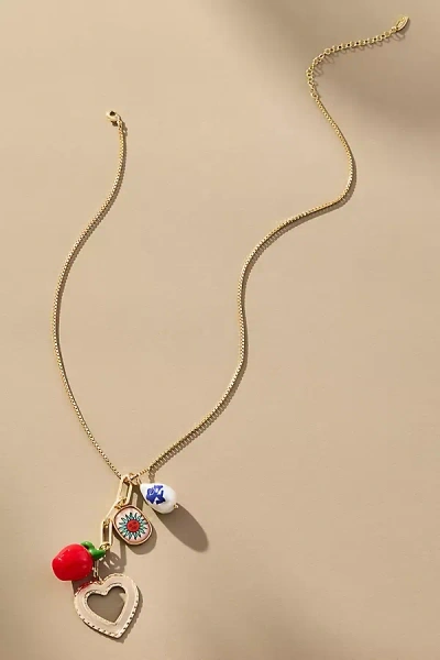 By Anthropologie Cluster Charm Icon Necklace