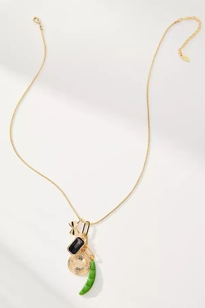 By Anthropologie Cluster Charm Icon Necklace