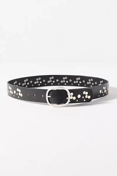 By Anthropologie Cluster Studded Belt In Black
