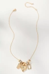 By Anthropologie Clustered Charm Necklace In Gold