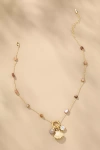 By Anthropologie Coastal Charm Beaded Necklace In Pink