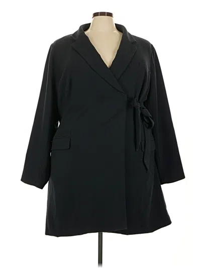 Pre-owned By Anthropologie Coat In Black