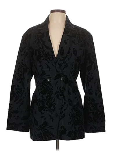 Pre-owned By Anthropologie Coat In Black
