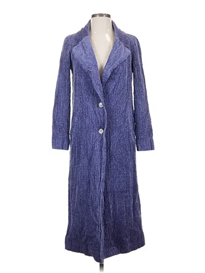 Pre-owned By Anthropologie Coat In Blue