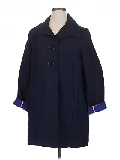 Pre-owned By Anthropologie Coat In Blue