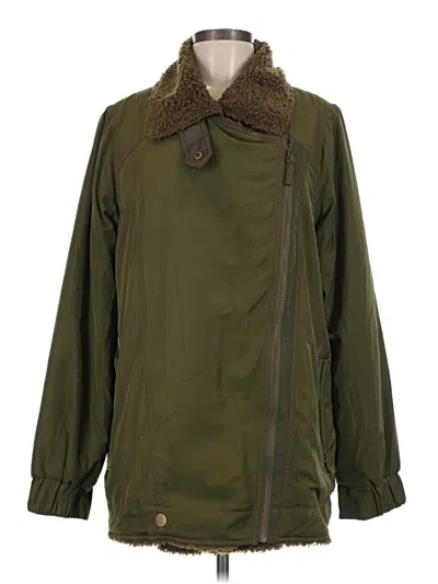 Pre-owned By Anthropologie Coat In Green