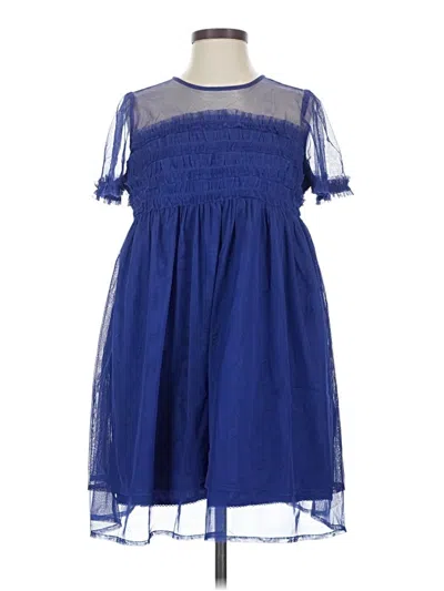 Pre-owned By Anthropologie Cocktail Dress In Blue