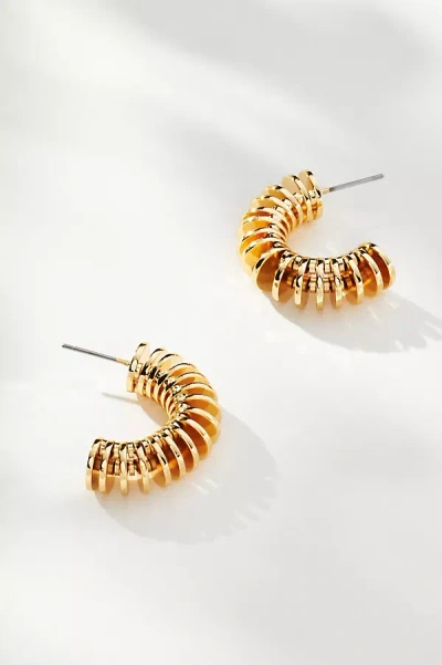 By Anthropologie Coiled Hoop Earrings In Gold