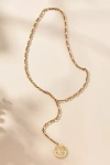 By Anthropologie Coin Lariat Necklace In Gold