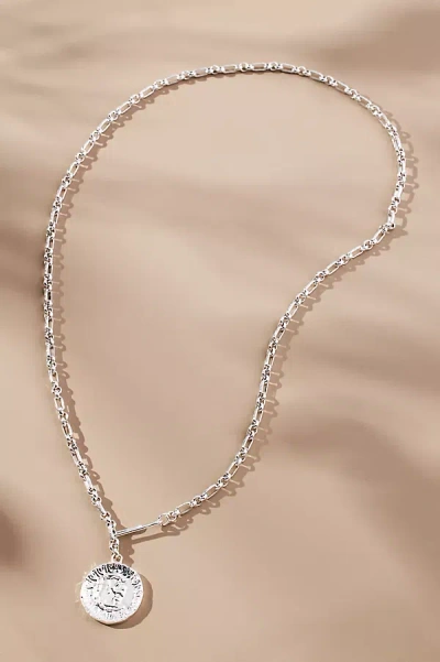 By Anthropologie Coin Lariat Necklace In Silver