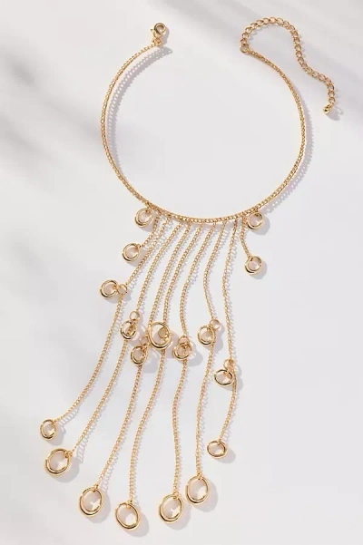 By Anthropologie Collar Chain Loop Statement Necklace In Gold