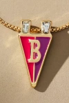 By Anthropologie Collegiate Flag Monogram Charm Necklace
