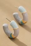 By Anthropologie Colorblock Hoop Earrings