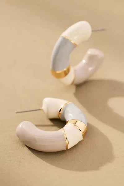 By Anthropologie Colorblock Hoop Earrings