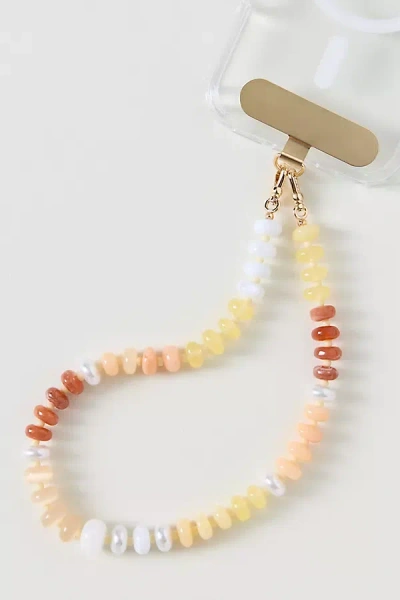 By Anthropologie Colorful Beaded Phone Chain In Multi