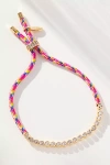 By Anthropologie Colorful Cord Bracelet In Gold