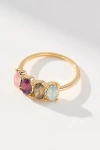 By Anthropologie Colorful Crystal Ring In Purple