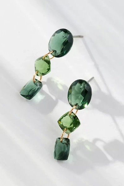 By Anthropologie Colorful Drop Earrings In Green