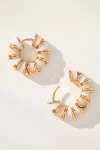 By Anthropologie Colorful Huggie Hoop Earrings In White