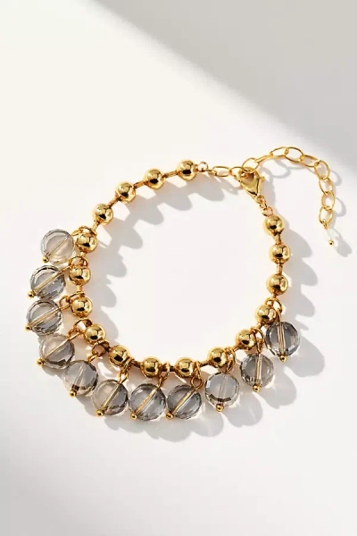 By Anthropologie Colorful Stone Bracelet In Gold