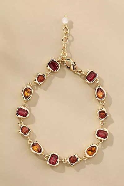 By Anthropologie Colorful Stone Bracelet In Purple