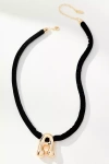 By Anthropologie Corded Bubble Letter Monogram Necklace