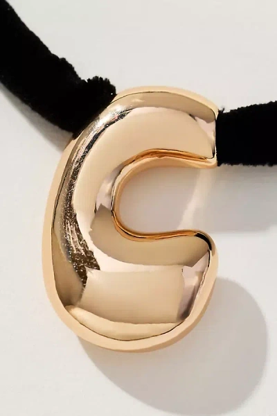 By Anthropologie Corded Bubble Letter Monogram Necklace