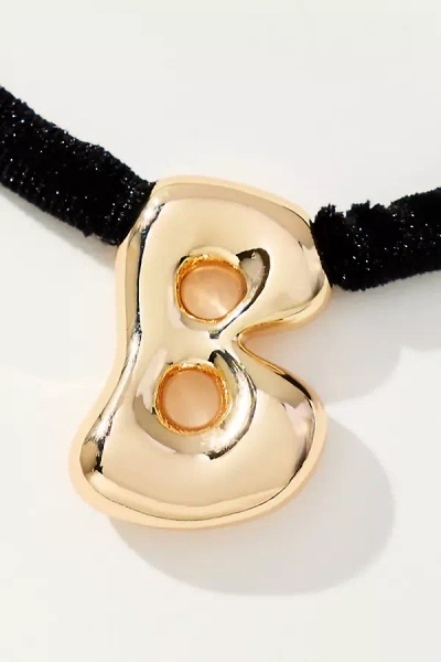By Anthropologie Corded Bubble Letter Monogram Necklace