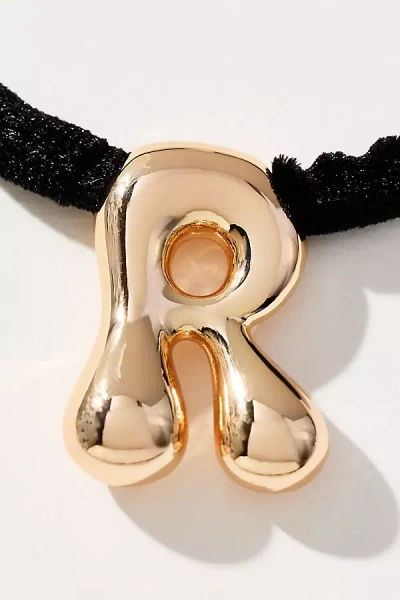 By Anthropologie Corded Bubble Letter Monogram Necklace
