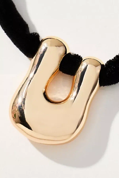 By Anthropologie Corded Bubble Letter Monogram Necklace